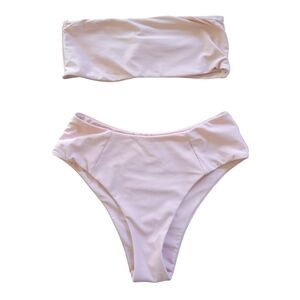 Light Pink Bandeau Bikini Set